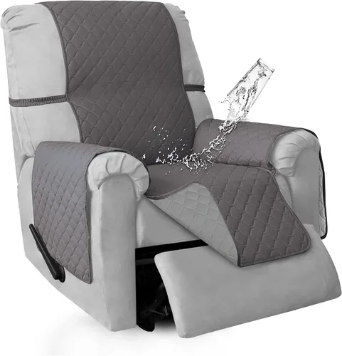Miniatura 76 de ISSUNTEX Fundas de sofá de dos plazas con doble protección 100% impermeables para sala de estar, fundas para sofá de 2 cojines, protector de muebles