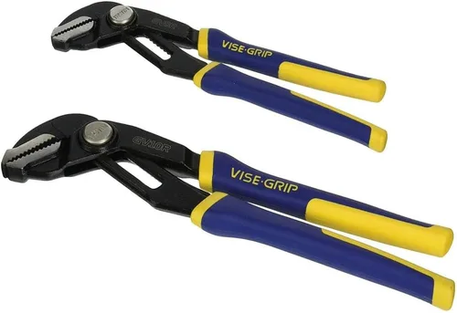 IRWIN VISE-GRIP - Juego de alicates GrooveLock, mandíbula recta, 2 piezas (1802532)