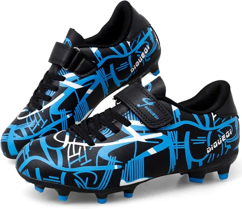 Miniatura 2 de Rhyme-Zeal Zapatos de fútbol para niños y niñas, atléticos para interiores y exteriores, zapatos de fútbol cómodos