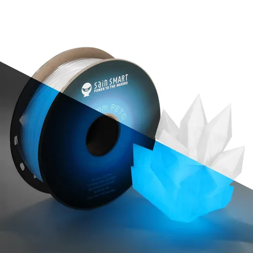 Miniatura 10 de SainSmart PRO-3 - Filamento de impresora 3D de PETG (tereftalato de polietileno) de primera calidad de 0.069'', negro y transparente y rosa intenso