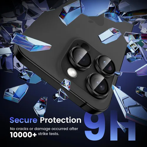 Miniatura 5 de Tensea Protector de lente de cámara Compatible para iPhone 17 Pro Max/17 Pro/15 Pro Max/15 Pro/16 Pro Max/16 Pro/14 Pro Max/14 Pro, Cubierta