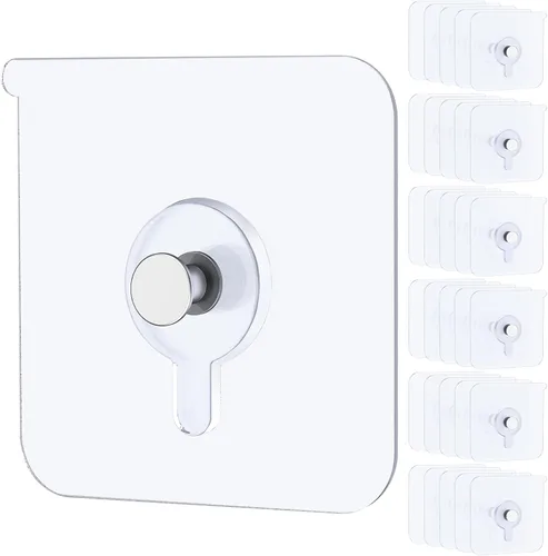 Miniatura 14 de Uniclife 10 ganchos autoadhesivos para fotos, 26.5 libras, carga sin taladro, adhesivos resistentes sin clavos, ganchos de pared sin clavos, ganchos