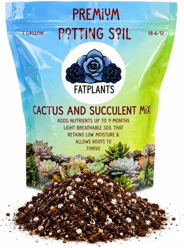 Miniatura 10 de Fat Plants San Diego Mezcla de tierra prémium para cactus y suculentas, para plantas de cactus, palmeras y cítricos, cultivadas en recipientes