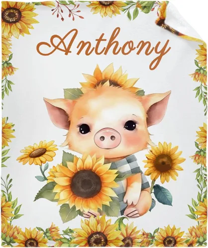 Miniatura 23 de Regalo personalizado para niños/niños, mantas personalizadas de animales para sofá, cama, dormitorio, sala de estar, manta ligera