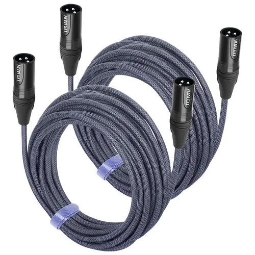 Miniatura 11 de Cable de audio de equilibrio de 3 pines hembra a hembra, cables de conexión de micrófono de 3 pines, cables de conexión XLR hembra a hembra DMX