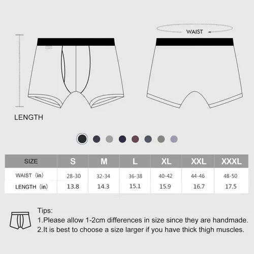 Miniatura 6 de BAMBOO COOL Calzoncillos tipo bóxer para hombre, sin montar, cómodos, transpirables, de viscosa de bambú para hombre, paquete de 3