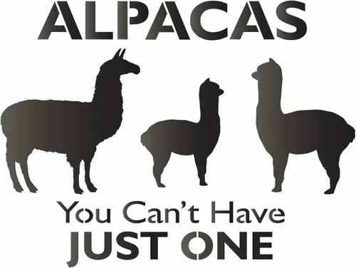 Miniatura 5 de Plantillas de Joanie Alpaca Can't Have Just One Llama Baby Farm Ranch Art Craft Farmhouse Hobby DIY Letreros reutilizables Mylar