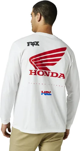 Miniatura 2 de Fox Racing Camiseta de manga larga Honda para hombre Blanco óptico