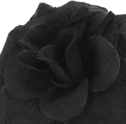 Miniatura 4 de BESPORTBLE 50 piezas de rosas artificiales negras a granel, rosas falsas para decoración de boda, novia, bricolaje, seda