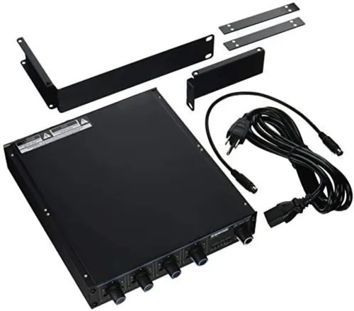 Miniatura 2 de Shure SCM262 mezclador de micrófono estéreo con alimentación fantasma de 12V, perfecto para restaurantes, clases de aeróbic/clubes de salud