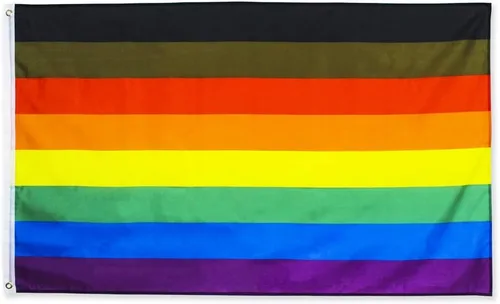 Flaglink Bandera del Orgullo de Filadelfia de 3 x 5 pies – Bandera de arco iris del orgullo gay de Filadelfi