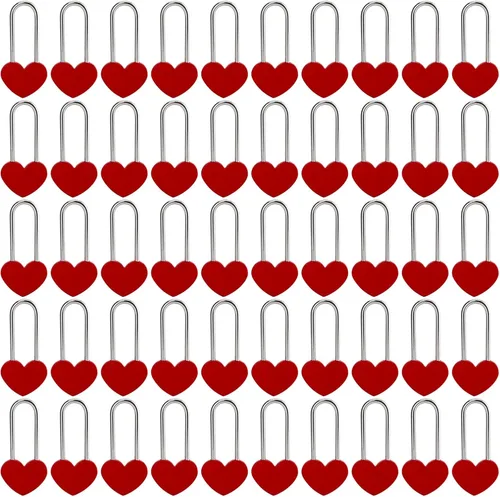 Miniatura 44 de Candado de amor VeYocilk de 3.5" 50mm en forma de corazón, candado de corazón negro para deseos de amor, ideal para bodas, San Valentín