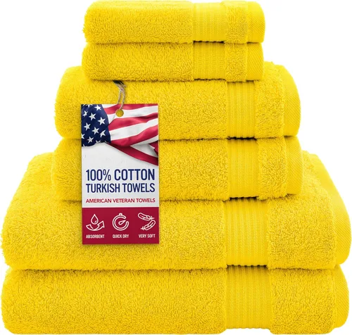 Miniatura 51 de Toalla American Veteran, Juego de Toallas de Mano para Baño de 4, 100% Conjunto de Toallas de Mano Turcas de Algodón, Toallas de Mano Suave