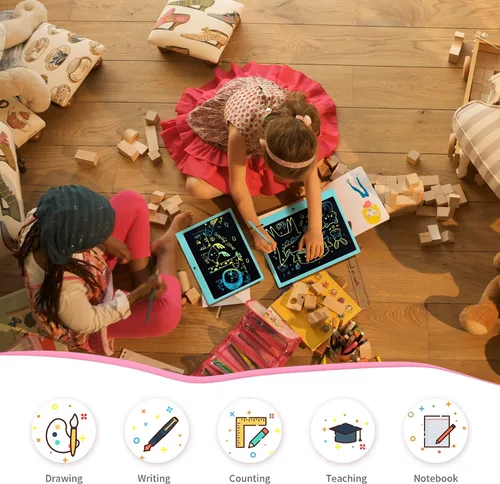 Miniatura 6 de Tableta de escritura LCD para niños, tablero electrónico colorido para garabatos electrónicos de 15 pulgadas para niños a partir de 3 años, juguetes