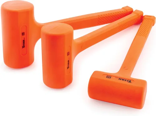 Miniatura 8 de Titan 63164 Martillo de Golpe Seco de 4 libras con Cabeza Rellena de Perdigones de Acero, Resistente a Chispas y Rebotes, Mango Antideslizante