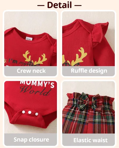 Miniatura 46 de SUNNY PIGGY Ropa para bebé recién nacida, con volantes, mameluco de algodón floral, conjunto de pantalones de algodón para niñas