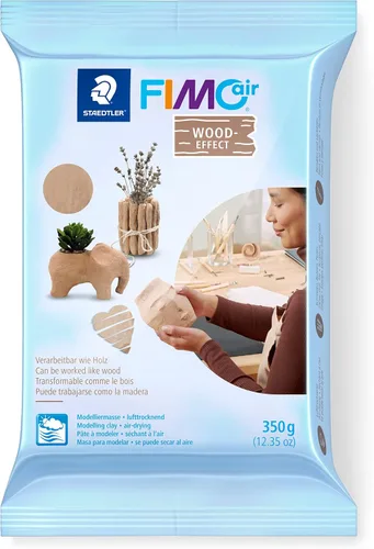 Miniatura 8 de STAEDTLER lufttrocknende Modelliermasse FIMO aire, grau, sofort gebrauchsfähig, kein Brennvorgang notwendig, 17.64 oz, angenehme Haptik, klebt gris