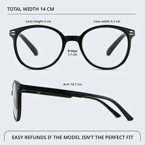 Miniatura 4 de GIBLOGO Reading Glasses for Women/Men Eye Glasses Blue Light Reading Glasses Cheaters Eyeglasses