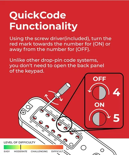 Miniatura 6 de Cerradura de puerta mecánica sin llave, combinación con doble teclado, no necesita batería ni electricidad. Bronce frotado con aceite