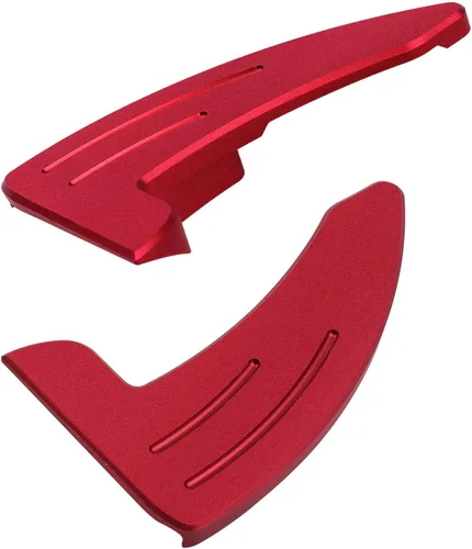 Miniatura 8 de Cubierta de extensión de paletas de cambio del volante para Dodge Challenger Charger Durango RT & Scat Pack 2015-2024, para Jeep Grand Cherokee Rojo