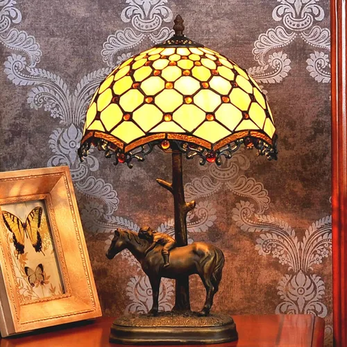 Miniatura 2 de Tiffany - Pantalla de repuesto para lámpara de cristal, accesorios para lámparas de mesa, lámpara de pie, lámpara de techo, lámpara colgante