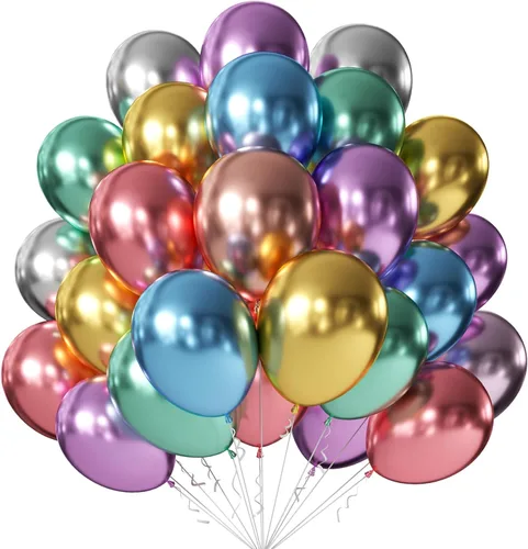Miniatura 38 de KALOR Globos dorados champagne, 100 piezas de 5 pulgadas de globos mini de látex mate para arco de guirnalda de globos, decoración de cumpleaños