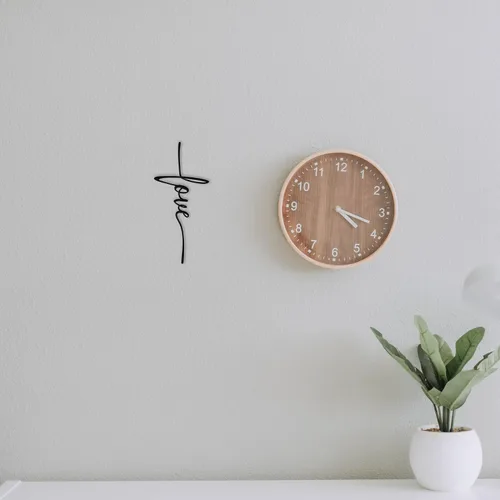 Miniatura 2 de Cruz de amor - Arte de pared de metal - 8" X 18" - Plata martillada