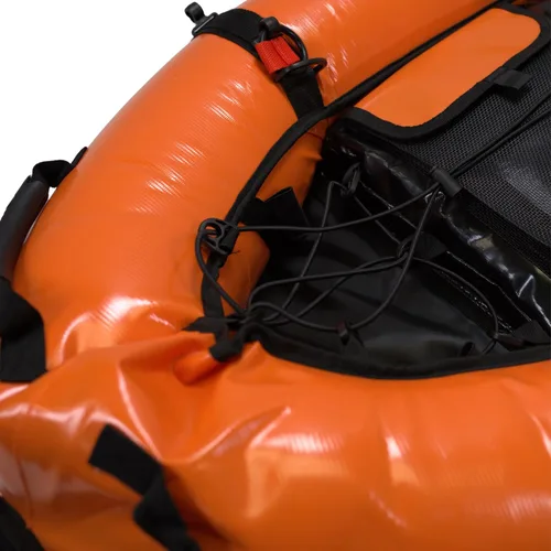 Miniatura 6 de Palantic Barco flotante inflable para pasarela de buceo con bandera de buceo y bomba de aire, naranja