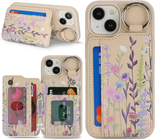 Miniatura 17 de Havaya Funda para iPhone 14 y 13 (6.1) compatible con cartera MagSafe con tarjetero - Funda magnética desmontable 2 en 1 - Ranuras para tarjetas