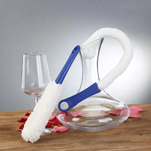 Miniatura 5 de LJDJ Cepillo de limpieza de botellas, juego de 2 tamaños diferentes, estropajo flexible para botellas, herramientas de limpieza multifunción