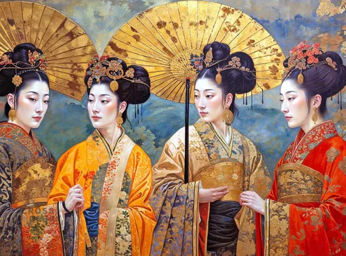 Miniatura 9 de Cross & Glory - Elegante kimono Beauties - Rompecabezas artístico de 1000 piezas para adultos Colores vibrantes Arte cultural Calidad premium