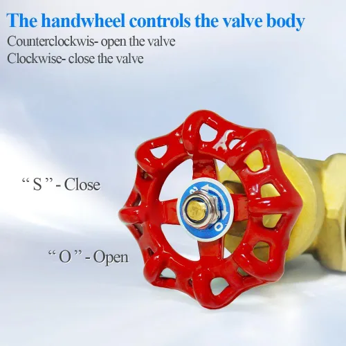 Miniatura 3 de WiseWater Válvula de compuerta de latón NPT de 1 1/2", válvula giratoria de esclusa de flujo bidireccional Válvula de esclusa manual para equipos