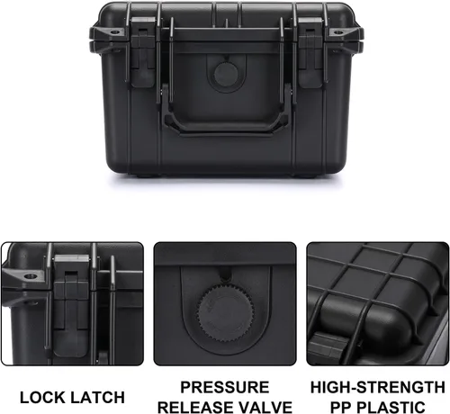 Miniatura 4 de Mayouko Caja de herramientas portátil con esponja a prueba de golpes, grado impermeable IP67, funda rígida impermeable con inserto de espuma, cardán
