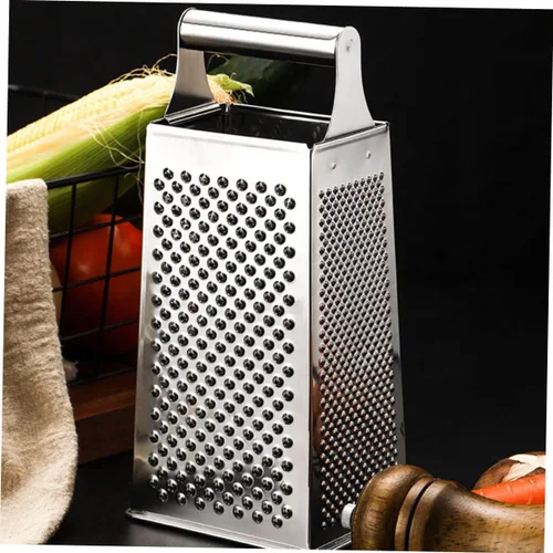 Miniatura 5 de Rallador de queso grande de acero inoxidable, cortador de verduras manual rotativo de cocina, ralladores de rebanadores de queso multifunción