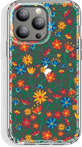 Miniatura 24 de GYZYA Funda transparente para iPhone 14 y iPhone 13 de 6.1 pulgadas con diseño de patrón, funda protectora delgada de TPU + parachoques a prueba