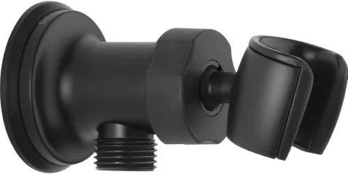 Miniatura 5 de DELTA FAUCET U4985-KS-PK - Soporte de ducha de mano con codo de pared ajustable, acero inoxidable negro