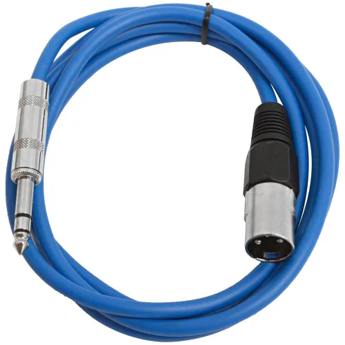 Miniatura 25 de Seismic Audio - SATRXL-M2 - Cable de conexión XLR negro de 2 pies macho a 1/4" TRS