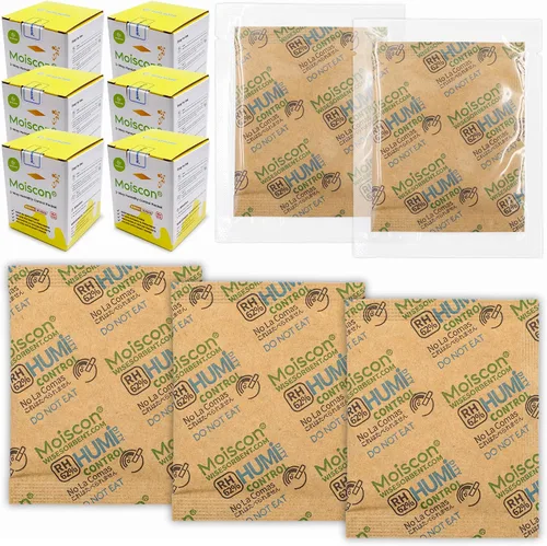 Miniatura 24 de Wisesorb Paquetes de control de humedad bidireccionales 49% para guitarras e instrumentos de madera - Absorbentes de humedad de 70g