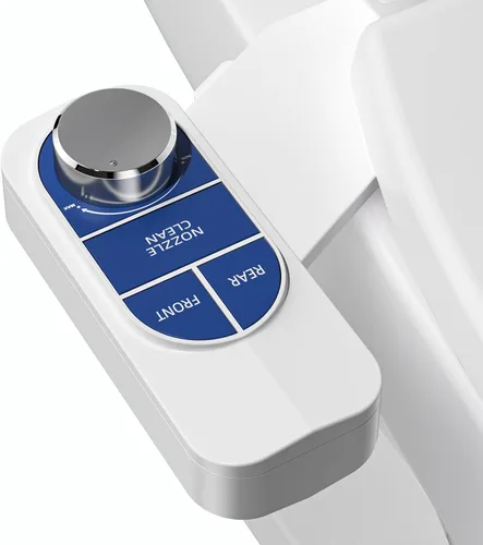 Miniatura 11 de SAMODRA - Bidé no eléctrico, con boquilla doble autolimpiable (lavado frontal y trasero), accesorio para inodoro con bidé de agua dulce, presión