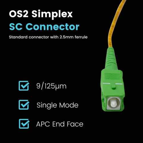 Miniatura 3 de SC/APC de la caja de cable del lanzamiento de OTDR al eliminador monomodo 9/125 de la zona muerta de la fibra óptica del 0.6 mi del LC/UPC G.657A1