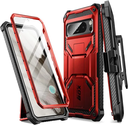Miniatura 10 de i-Blason Funda para Google Pixel 8 Pro con protector de pantalla integrado [compatible con identificación de huellas dactilares] Funda protectora