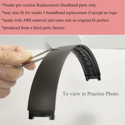 Miniatura 2 de Studio Pro - Accesorios de repuesto para banda de cabeza, auriculares inalámbricos Studio Pro con kit de reparación (negro)