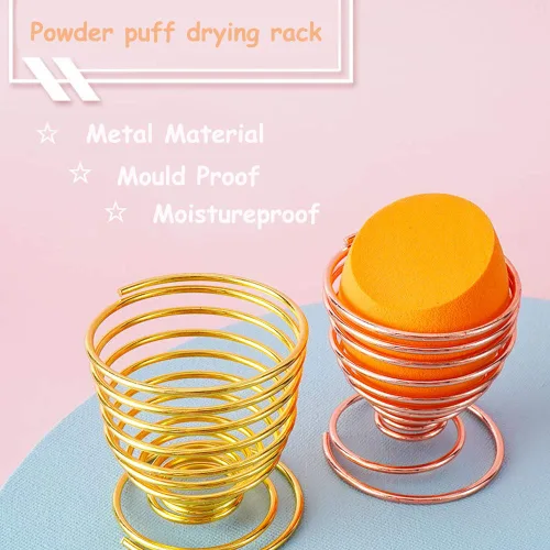 Miniatura 6 de Juego de 24 esponjas de maquillaje – 21 esponjas veganas sin látex con 3 soportes para licuadora de maquillaje, base cosmética de belleza, soplete