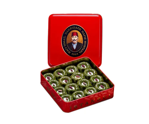 Miniatura 11 de Hafiz Mustafa 1864 Istanbul Baklava - Caja de pastelería - Bocadillos de postre de Baklava horneados hechos de hojas de masa filo fresca, pistacho