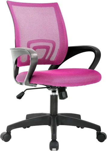 Miniatura 9 de Silla giratoria ergonómica de malla para oficina en casa, moderna silla de escritorio ejecutiva con reposabrazos, soporte lumbar, altura ajustable