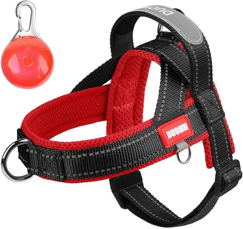 Miniatura 4 de Arnés para perro sin tirones con acolchado de malla transpirable, arnés reflectante ajustable a prueba de escape, arnés de chaleco para perro