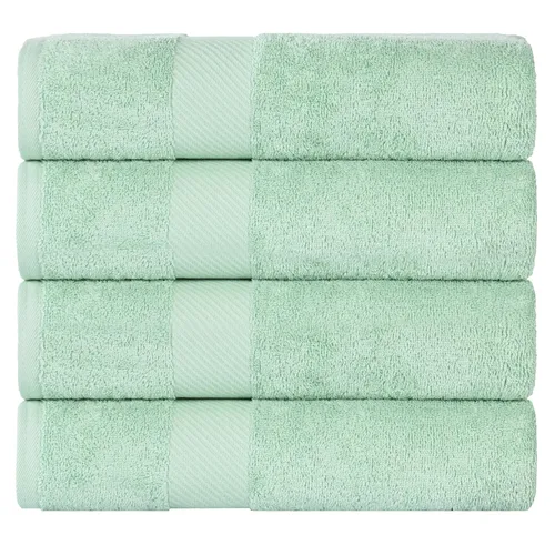 Miniatura 13 de SUPERIOR Kendell - Juego de 4 toallas de baño de algodón egipcio, absorbentes, para la ducha, artículos esenciales para el spa, toallas grandes