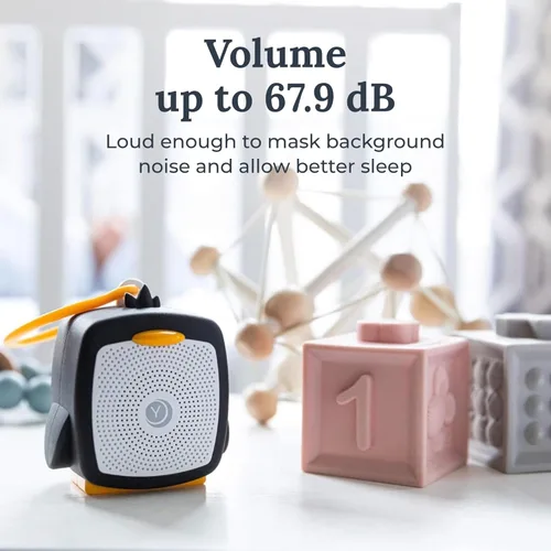 Miniatura 3 de Yogasleep - Chupete de bolsillo para bebé, máquina de ruido blanco, 6 sonidos relajantes y temporizador para un mejor sueño, incluye ruido marrón