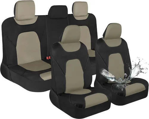 Miniatura 16 de Motor Trend AquaShield - Fundas impermeables para asiento delantero, fundas de asiento rosa para automóviles – Funda de neopreno para asientos