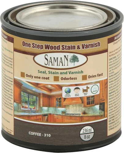 Miniatura 16 de SamaN Interior One Step Sellador, Tinte y Barniz para Madera – Tinte a Base de Aceite Sin Olor - Protección para Muebles y Madera Fina